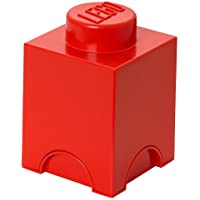 Los mejores  - Plast Team PT40010 - Caja en forma de bloque de lego 1- color rojo [importado de Alemania]